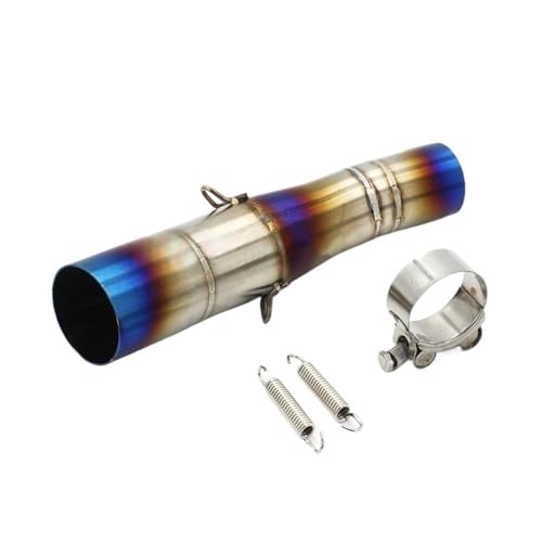 Tuyau d'échappement central de moto XADV750 demi-tube acier bleu