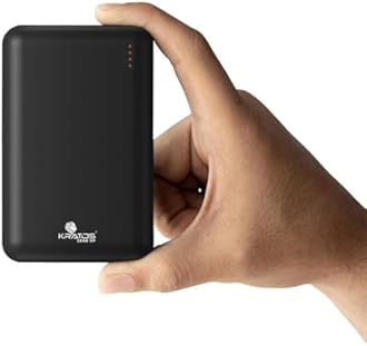 Kratos 20000 mAh Premium Nano Power Bank | Two-Way 22.5W Super Fast Charging | Slim |Pocket Size| Dual Type C Power Delivery (PD) Output + 1 USB Output for Quick Charge (Black) -USB Type C