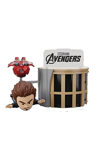 Beast Kingdom The Infinity Saga Stark Tower: Tony & Mark VII Suit MEA-058 Mini Figura de ataque de huevo