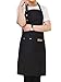Rayson Unisex Grembiule da Cucina Regolabile con 2 Tasche Grembiule Cuoco Traspirante per Casa Cucina Ristorante Barbecue Caffetteria