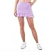 SPORTKIND Jupe de Sport Tulipe avec Poches et Shorts intégré pour Tennis, Hockey sur Gazon et Golf, Fille et Femme, Respirante, Lilas, S
