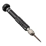 Magnetisches Schraubendreher-Werkzeugset für die Reparatur von Mobiltelefonen und Uhren, 5 Bits für verschiedene Anwendungen (Schwarz)