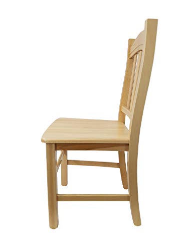 Totò Piccinni Ordine Minimo 2Pz, Sedia Silvana In Legno Di Faggio, Altissima Qualita', Robusta 8Kg, Già Montata (Naturale, Seduta Massello) - 4