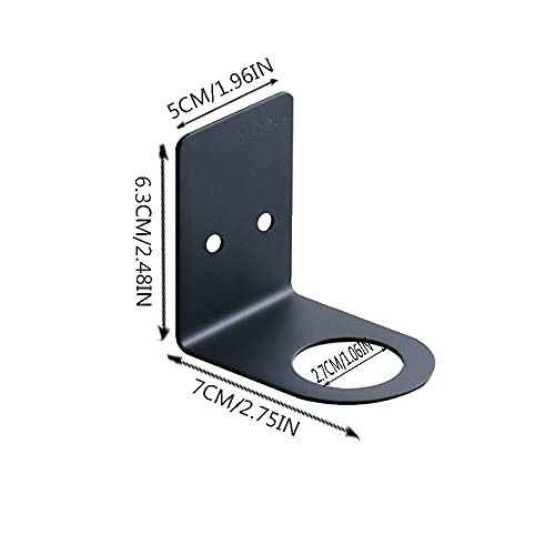Image of BiJun Soap Bottle Dispenser Holder Wall Mount, Shampoo Conditioner Body Wash Dispenser Soap Holder Shower Hanger Space-Saving Bottle Hole of 1.06in for Kitchen Bathroom (1.06in, Black)