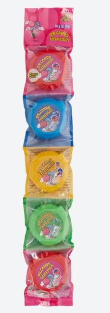 Boîtes de Bubble Gum 90g 4 Goûts Acidulé Fruit Lot de 5
