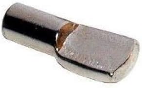 4mm Shelf Pin Support Spoon, Nickel Plated Bag of 20