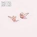 Pandora Jewelry Clover and Ladybird Stud Crystals Earrings in Pandora Rose