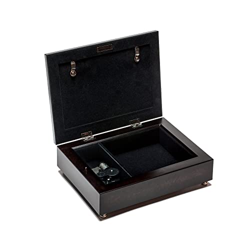 Cottage Garden Wings of Gold Loved One Watching Burlwood Jewelry Music Box Plays Wind Beneath My Wings