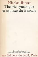 Théorie Syntaxique et Syntaxe du Français 2020027801 Book Cover