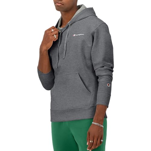 Champion Herren, Powerblend, Fleece Hoodie, Comfortable Men's Sweatshirt, Script (Reg. Or Big & Tall) Kapuzenpullover… – Ansicht 3