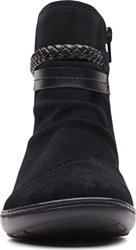 Clarks Womens CORA BRAIDBOOT Suede Comfy Ankle Boots2