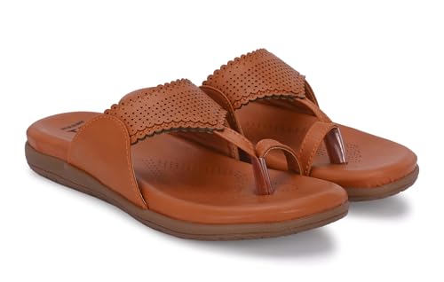 Image of Karaddi Women's Flats Heel | Back Open Fashion Sandals for Ladies Kolhapui Chappal | Stylish Thong Sandal