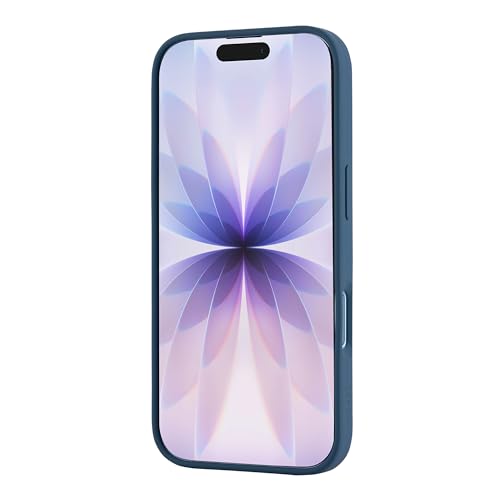 Image of TEKNE Silicone Case for iPhone 17 | MagSafe Compatible | Slim Anti-Slip Grip | Raised Camera & Screen Protection | Scratch Resistant Back Cover - Blue