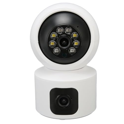 Image of JK Vision 3MP Dual Lens Wireless WiFi Smart CCTV Camera | Ultra HD View | Double Side View | Two Way Talk | Motion Detection | Night Vision |Support Upto 128gb sd Card Double Camera
