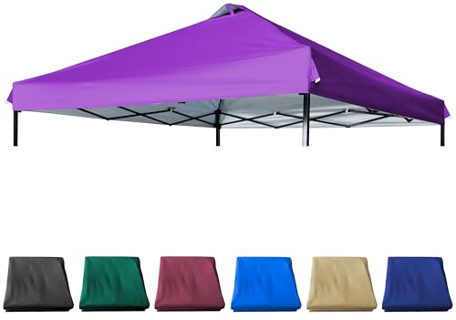 JANCANOPY 10x10 Canopy Replacement Top with Air Vent Silver...
