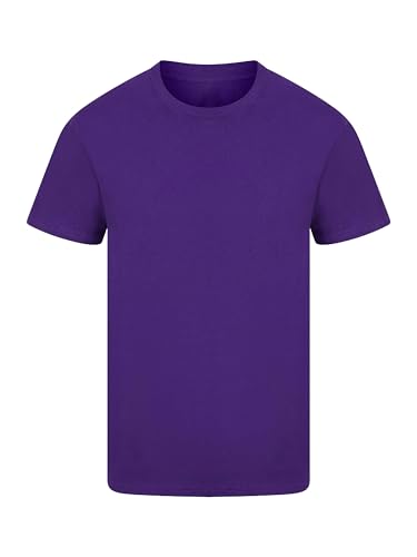 Image of COOZO Ringspun Classic Crew Necked T-Shirt - Purple - XL