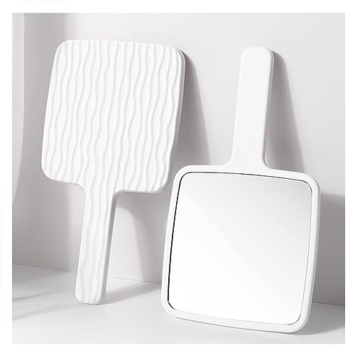 Espejo de mano de peluquería con mango cómodo para reflejo posterior 1