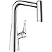 Produktbild hansgrohe Metris Einhebel-Küchenarmatur (Komfort-Höhe 220 mm, mit Ausziehbrause und Schlauchbox) Chrom