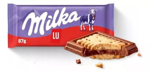 Milka LU Biscotti al Cioccolato, 87g, Confezione da 18 Pezzi