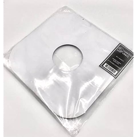 NAKED VINYL 12 INCH WHITE PAPER SLEEVES ROUND CORNERS Cover