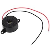 Piezo Buzzer de 12V High-Decibel Electronic Beep sonor con cable de plomo, mini timbre continuo para espectáculo de juegos, alarma de...