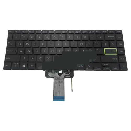 Clavier rétroéclairé pour ASUS VivoBook TM420 avec touches lumineuses UI