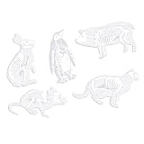 SM SunniMix 6 Pièces Belle Broche Animale de Bande Dessinée Broche en Résine pour Hommes et Femmes