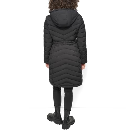 DKNY Women's Hooded Light-Weight Puffer4