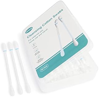 OPOVE Piercings Aftercare Sterile Saline Swabs for Cleansing and Soothing Ear, Nose, Belly Button, Body Piercing Wounds, Saline Solution Swabs for Sensitive Skin and Abrasions, 50-pc/Box