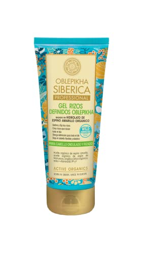 GEL RIZOS DEFINIDOS OBLEPIKHA PARA CABELLOS ONDULADOS Y RIZADOS, 200 ml Claro