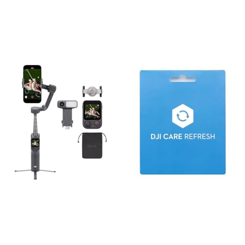 DJI Osmo Mobile 8P �A�h�o���X�g�g���b�L���O�R���{+ DJI Osmo Mobile 8P Care 2�N�ŉ����v���~�A���T�|�[�g �X�}�z�p�W���o�� iPhone��Android�Ή��A�g���b�L���O���W���[���A�����R���A�l�C�e�B�u�g���b�L��