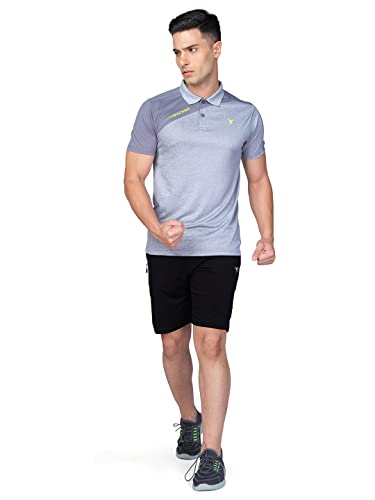 Image of TECHNOSPORT Men's Polyester Slim Fit T-Shirt