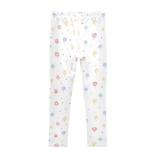 senya Girls Printed Leggings Yoga Pants Fireworks Pattern for Kids in 4t to 10 Years, 4T2