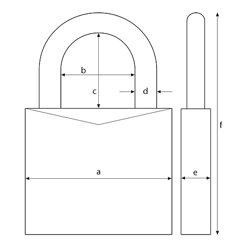 Cadenas laiton ABUS 70/50 de protection extérieure avec coque antichoc - 3