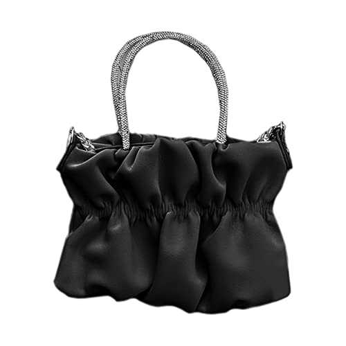 Sac à bandoulière plissé WUURAA mini sac carré nuage pour femme