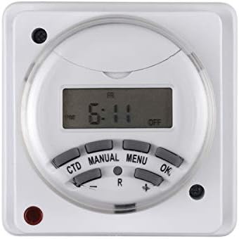 HBN Weekly Programmable Digital Wall-Mounted Timer Switch