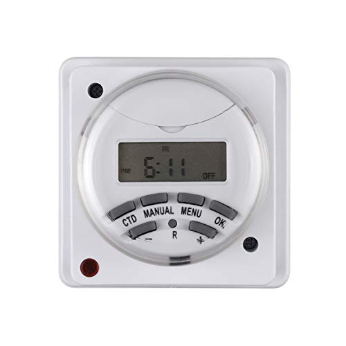 HBN Weekly Programmable Digital Wall-Mounted Timer Switch