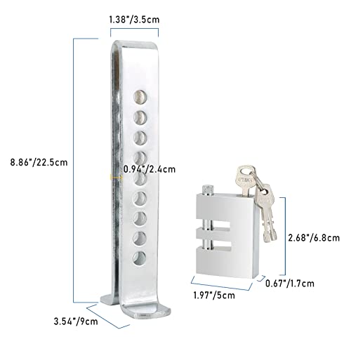 Atpeam 9 Holes Brake Pedal Lock | Anti-Theft Device Clutch Lock Security Car Auto Stainless Steel Clutch Lock Anti-Theft Device #TOP1