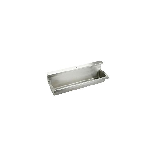 Kit de urinales múltiples colgantes de pared Elkay EUH4814C de acero inoxidable, 48" x 14" x 8" miniatura 2