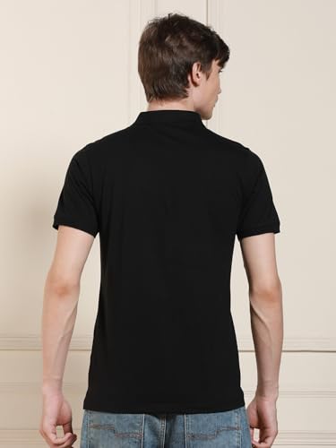 Image of Dennis Lingo Men Solid Cotton - Regular Fit T-Shirt