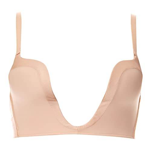 Wonderbra Ultimate Plunge, Reggiseno Donna, Beige, 3C