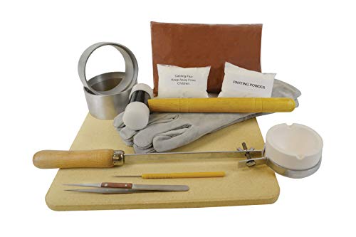 PMC Supplies LLC Deluxe Quick Cast Sand Casting Kit Jewelry Making Precious Metal Casting Gold...