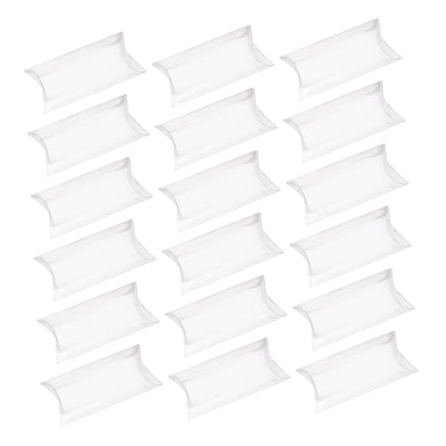 ROMISBABA 50個 透明枕型キャンディ包装箱 軽量耐久 用 お菓子ラッピングに 独特デザインで魅力アップ