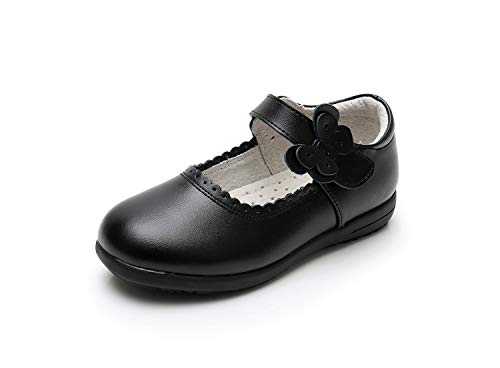 Little Girls Leather School Uniform Oxford Shoes Princess Dress Mary Jane Flats(Toddler/Little Kids)