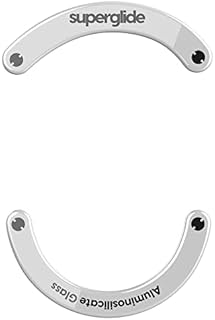 Superglide - Fastest and Smoothest Mouse Feet / Skates Made with Ultra Strong Flawless Glass Super Fast Smooth and Durable Sole for Logitech G703 / G603 / G403 (White)