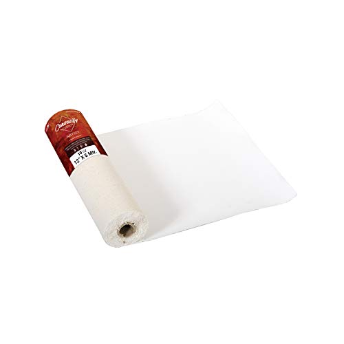 Image of 10oz Primed Cotton Canvas Roll 5 Meter (12 inch X5mtr) Ideal for Oil & Acrylic Paint Drawing Artist Sketch Painting Accessories