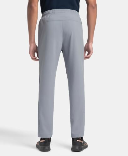 Image of Jockey MV25 Men Recycled Microfiber Elastane Stretch Active Wear Trackpant with Zipper Pockets and StayFresh Treatment