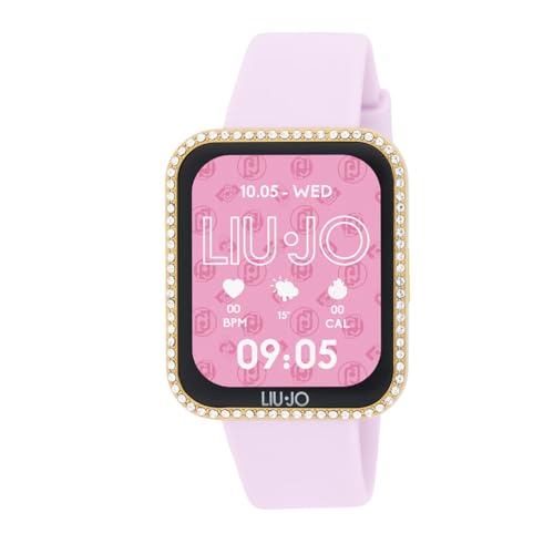 Liu Jo - Smartwatch da donna in Gomma - Mini Slim SWLJ167 - Display da 1.65' Amoled - Compatibilità con iOS e Android - Funzione Fitness - Chiamata vocale tramite dispositivo - Impermeabile IP67