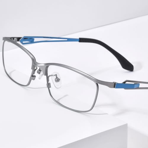 Image of FONEX Pure Titanium Glasses Frame Men Square Eyeglasses Optical Eyewear F85775