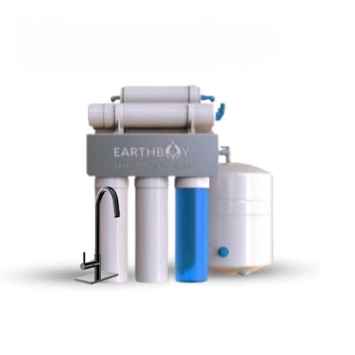 EARTHBOY Green Wave Under Sink RO Water Purifier | 15L | 12-Stage RO+UF+TDS Control+Alkaline+HepaWRT | Copper Piping | 100% Water Savings | 10 Yr Free Service-image-44